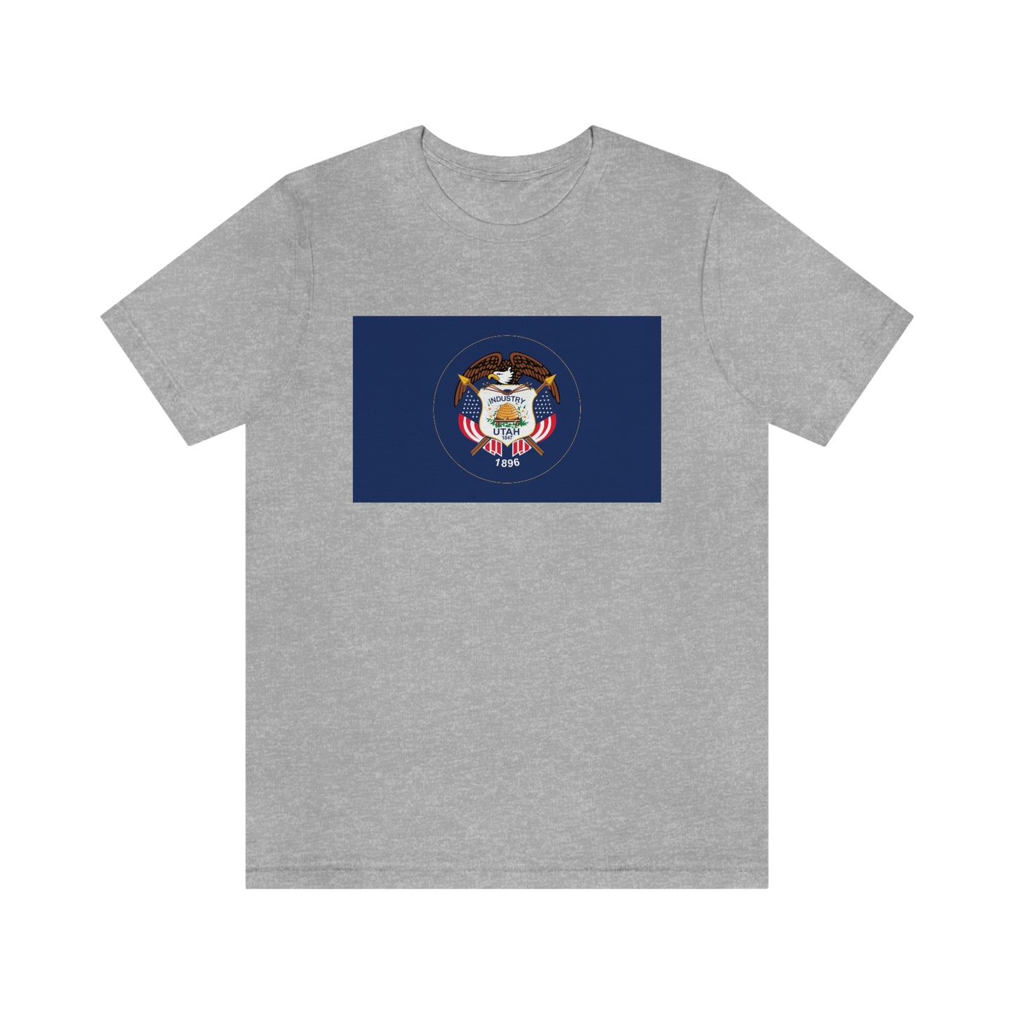 Utah Flag Unisex Jersey Short Sleeve Tee Tshirt T-shirt