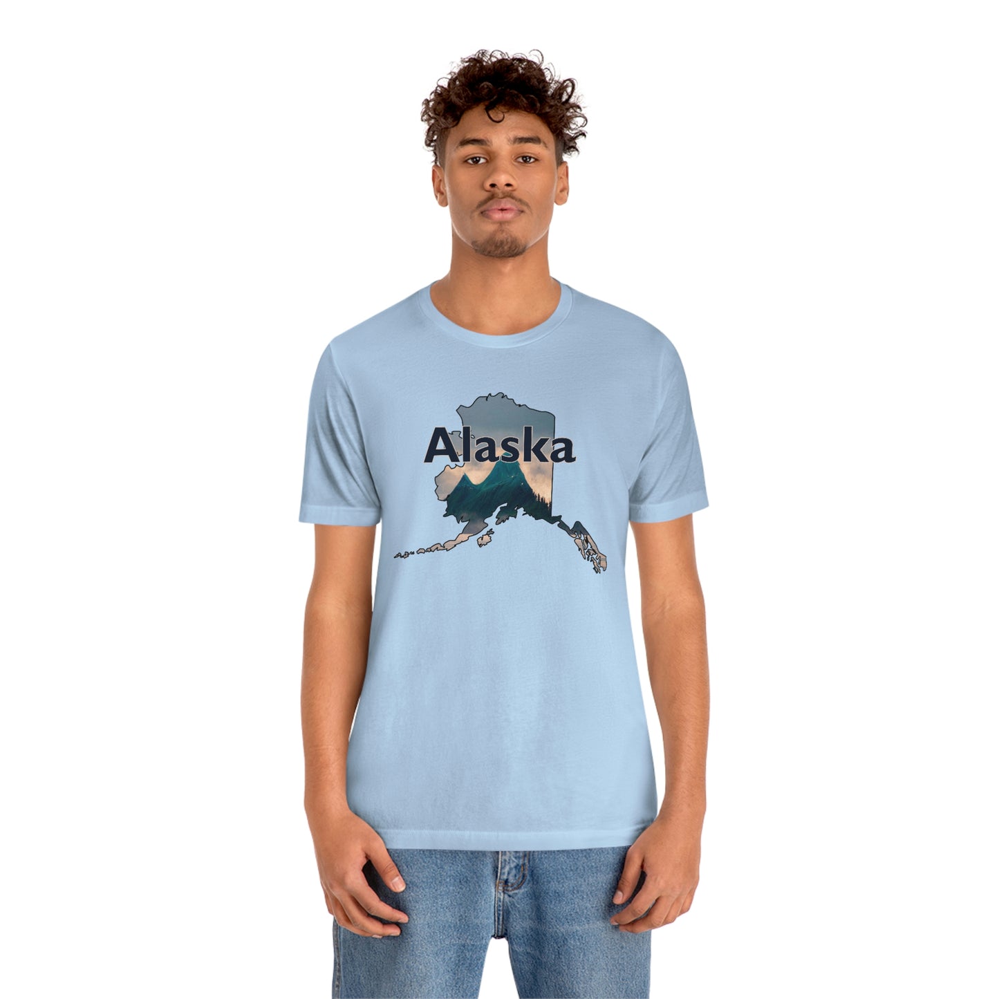 Alaska Mountains Unisex Jersey Short Sleeve T-shirt