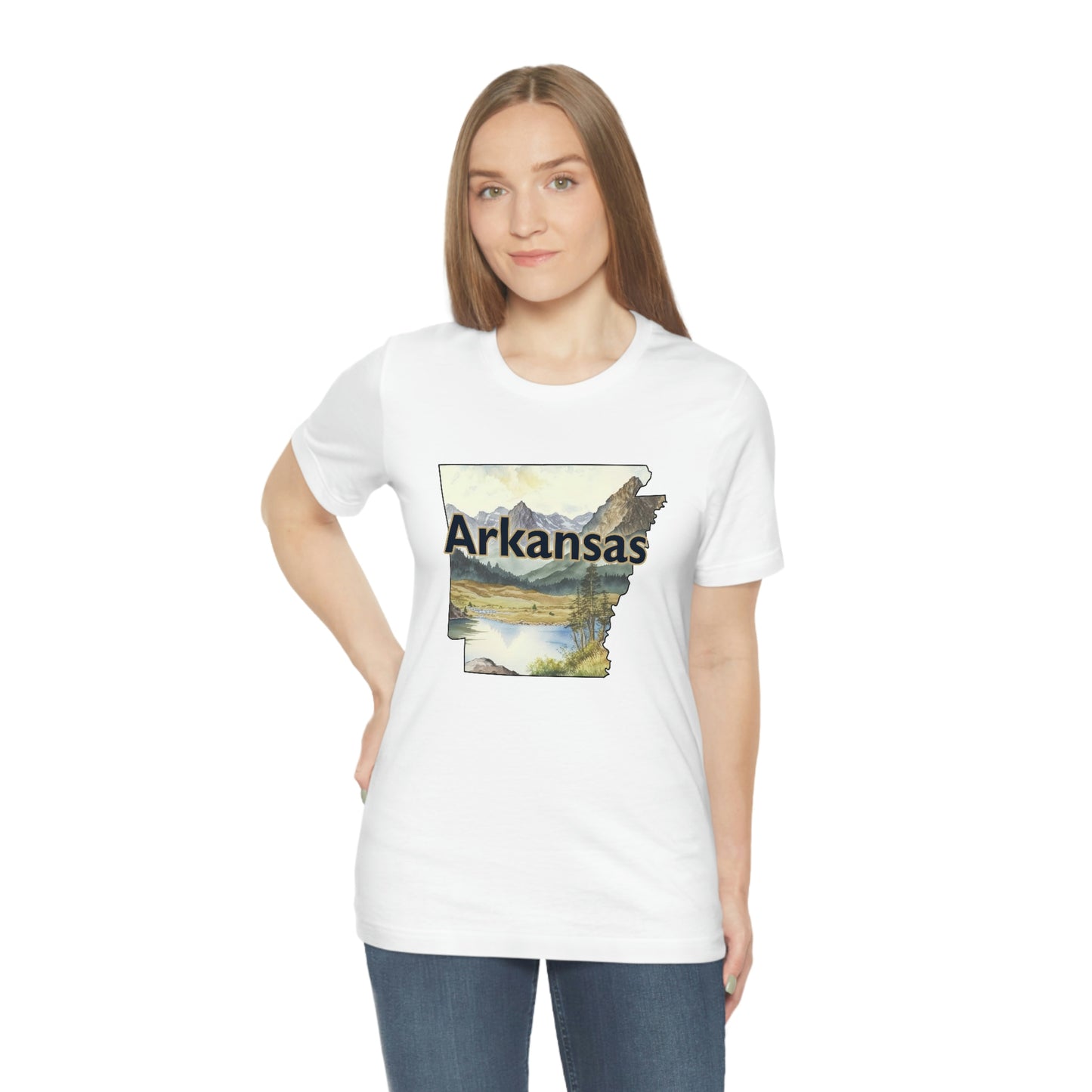 Arkansas Landscape Unisex Jersey Short Sleeve Tee Tshirt T-shirt