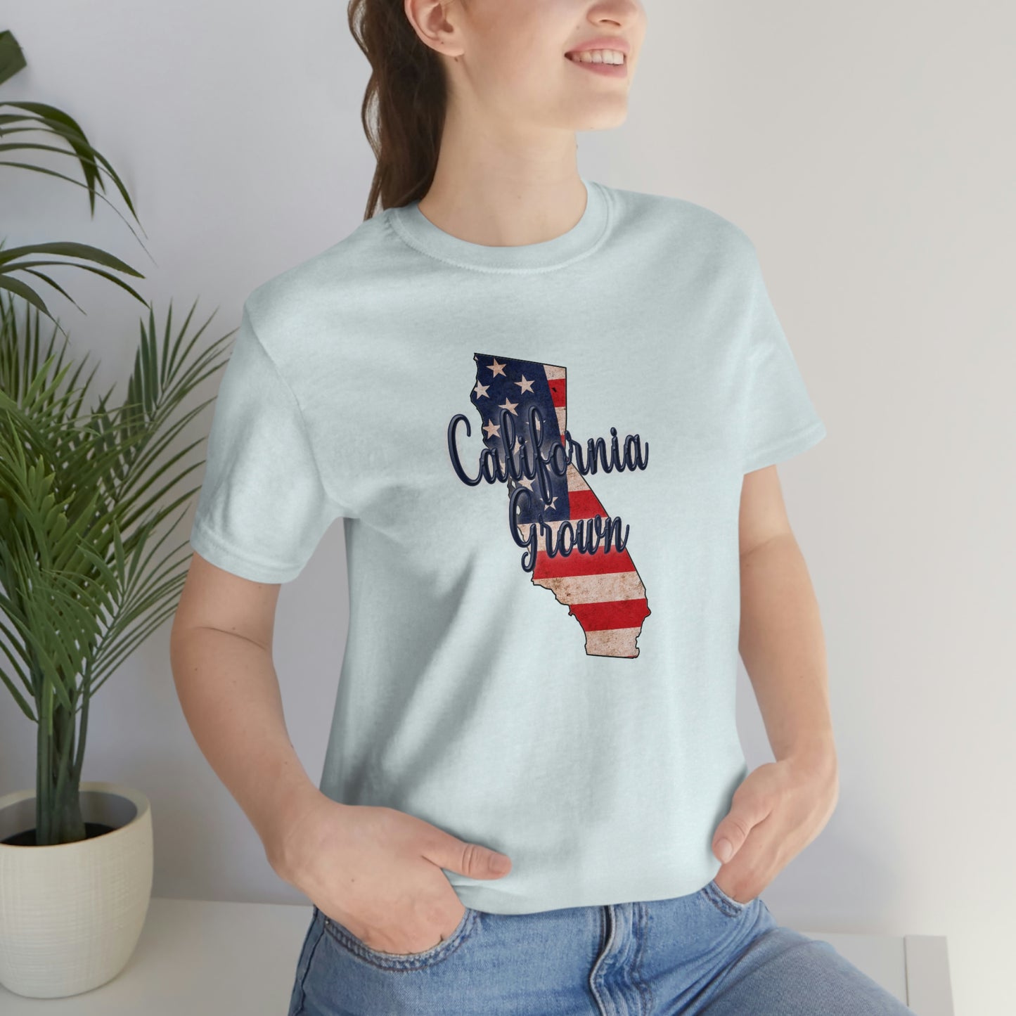 California US Flag Unisex Jersey Short Sleeve Tee Tshirt T-shirt