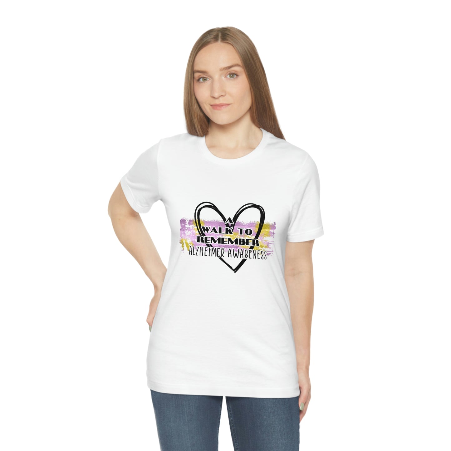 A Walk to Remember Alzheimer Awareness Unisex Jersey Short Sleeve Tee Tshirt T-shirt