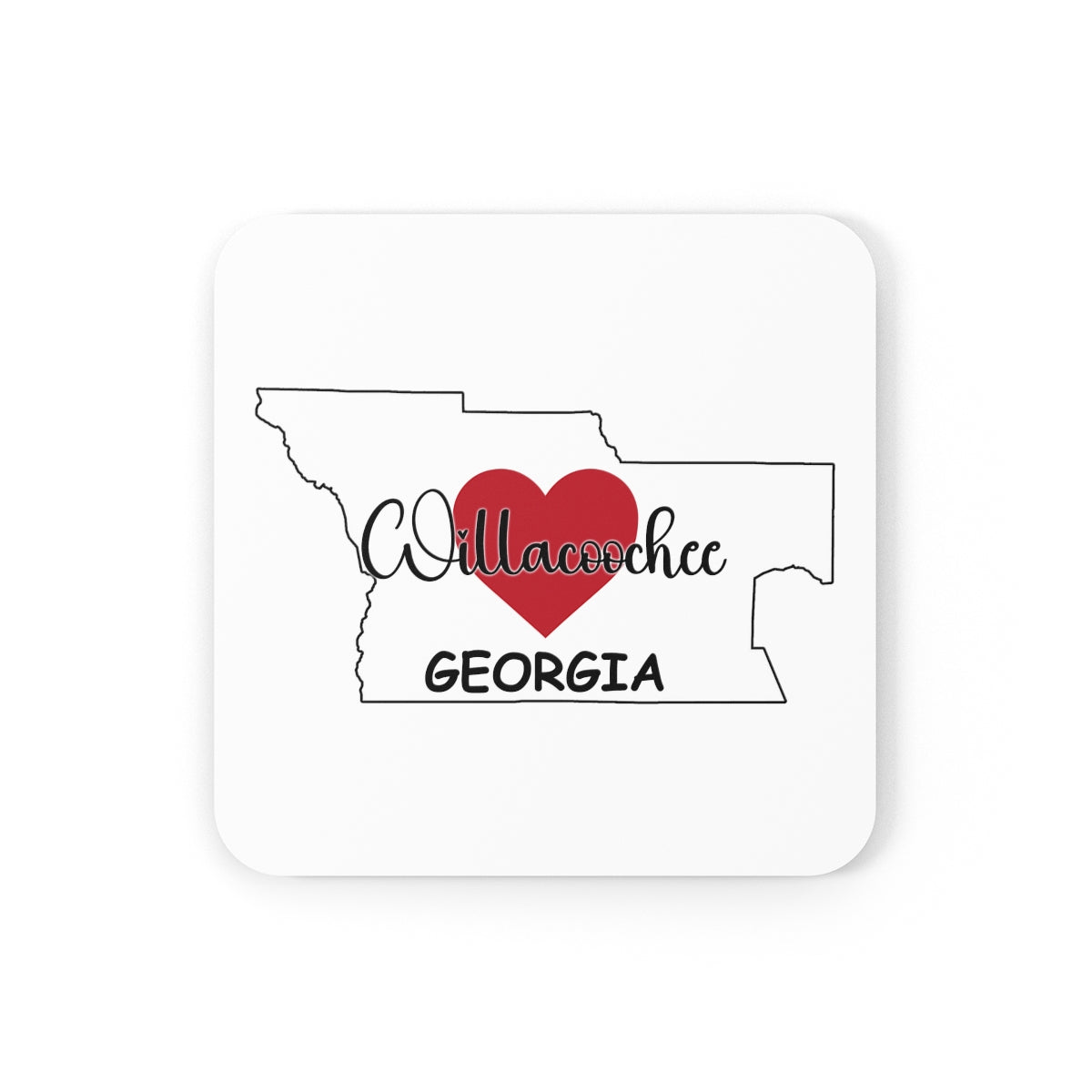 Willacoochee Georgia Corkwood Coaster Set
