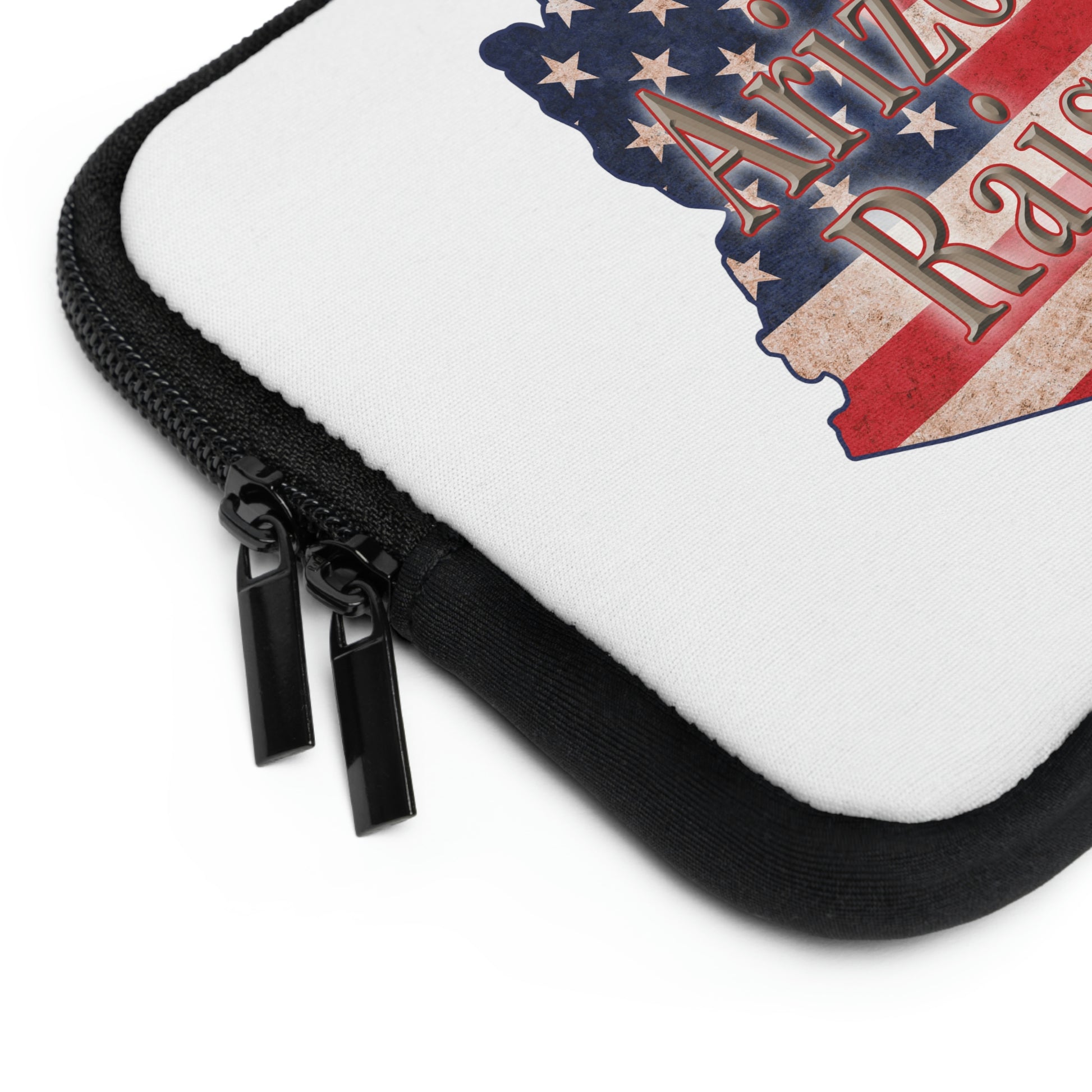 Arizona Raised US Flag Print Laptop Sleeve