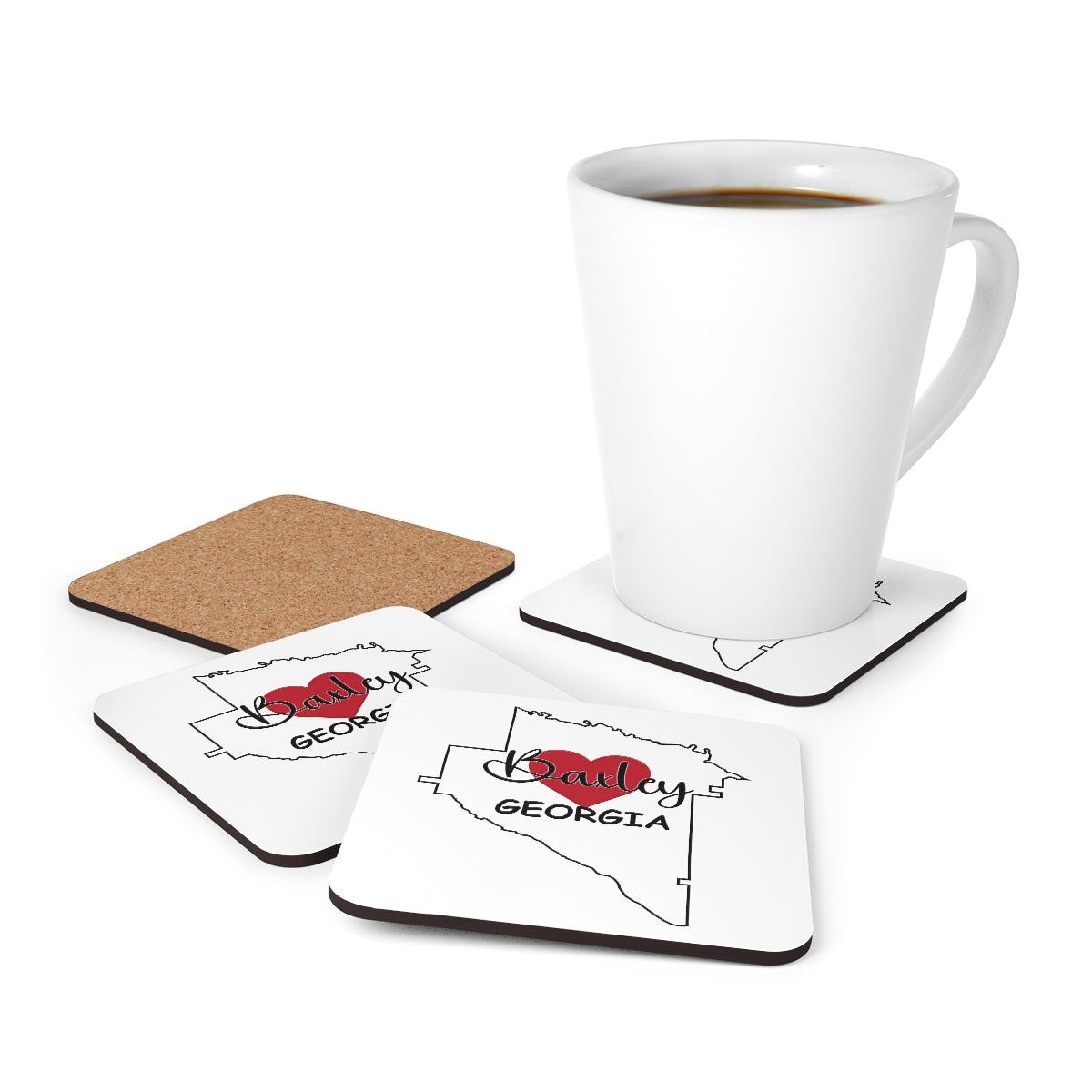 Baxley Georgia Corkwood Coaster Set