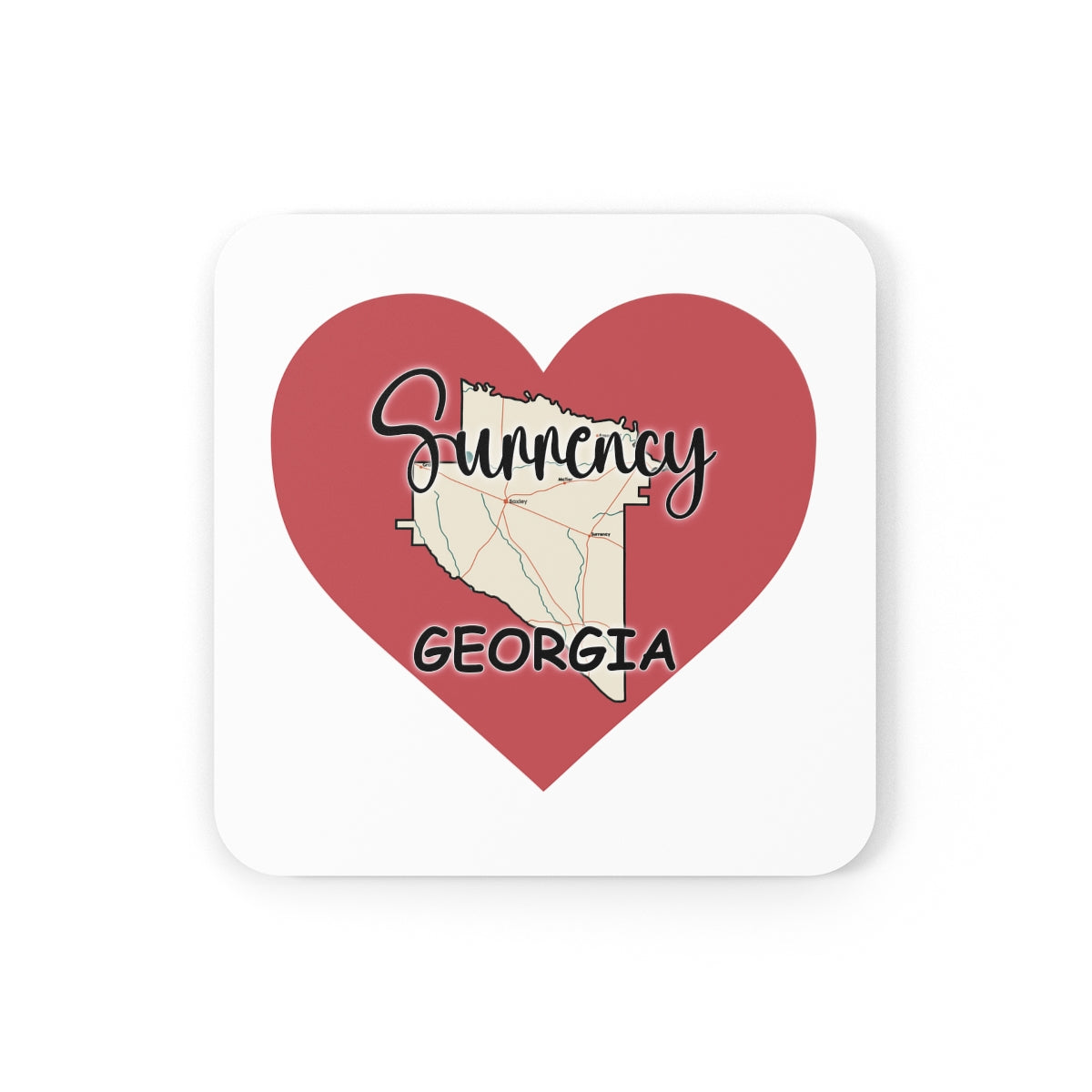 Surrency Georgia Corkwood Coaster Set