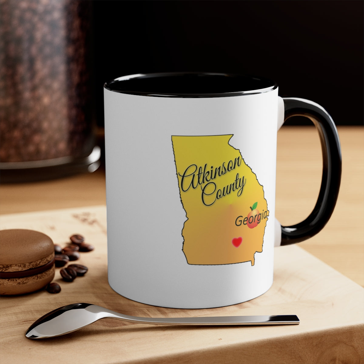 Atkinson County Georgia Accent Coffee Mug, 11oz