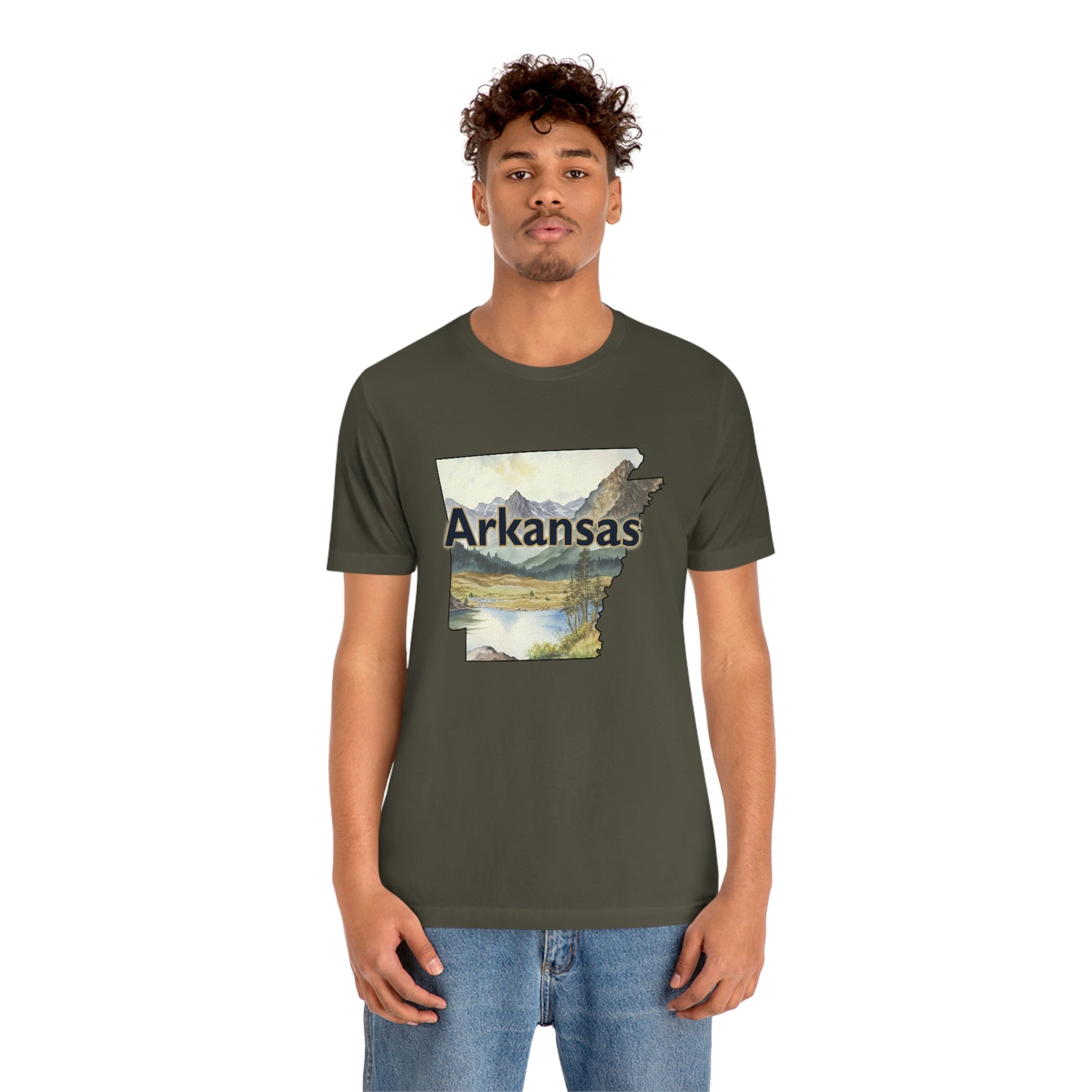 Arkansas Landscape Unisex Jersey Short Sleeve Tee Tshirt T-shirt