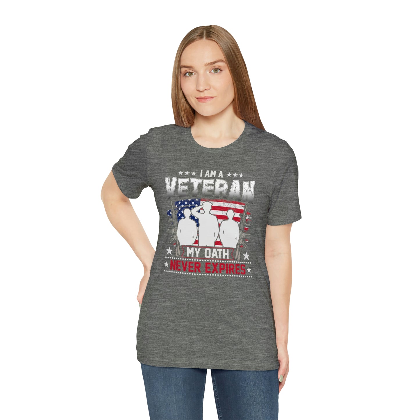 I am a Veteran My Oath Never Expires Short Sleeve T-shirt