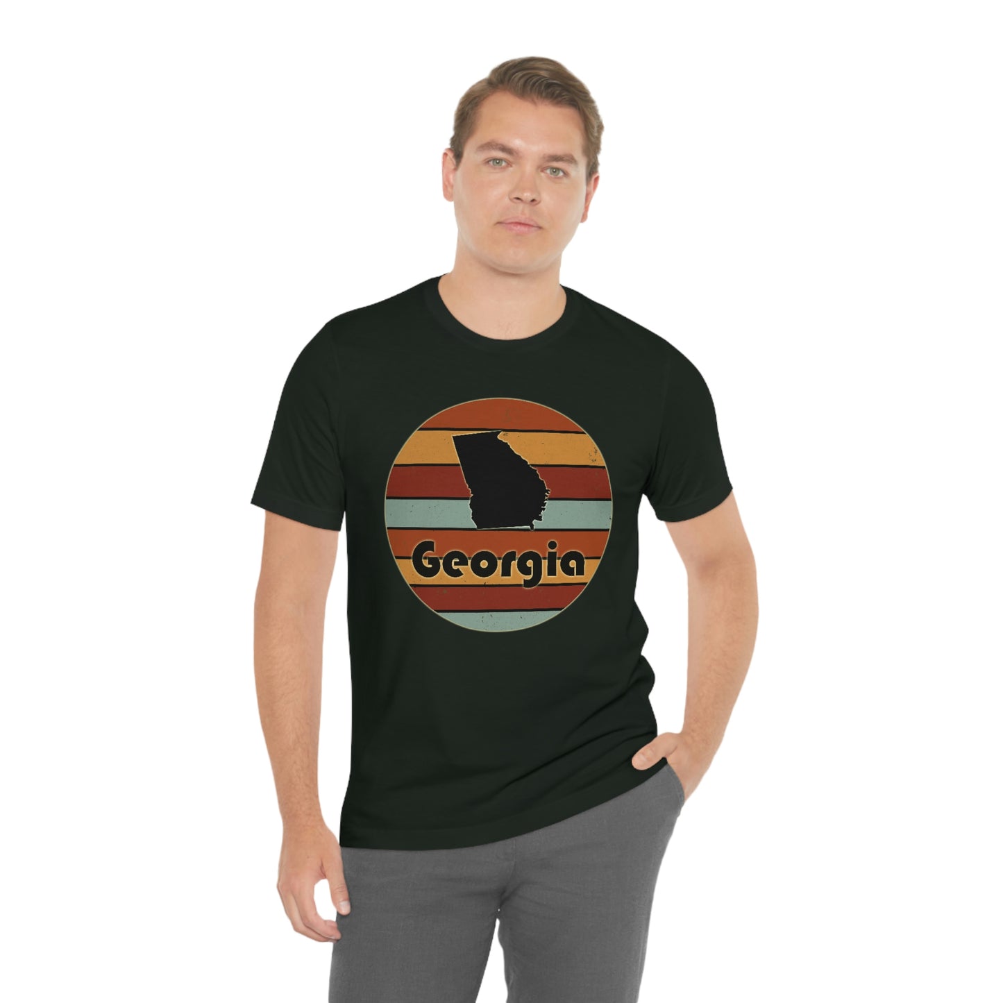 Georgia Retro Sunset Short Sleeve T-shirt