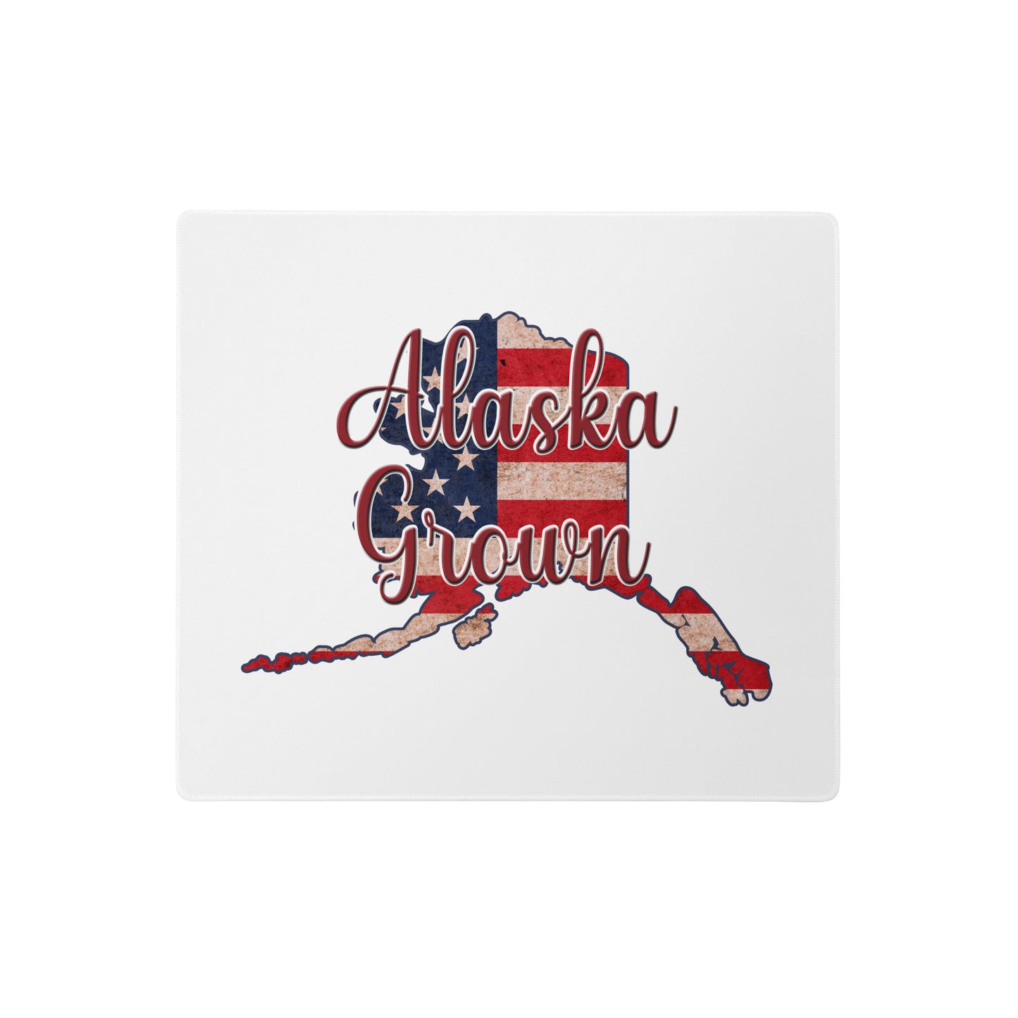 Alaska Grown US Flag Gaming Mouse Pad