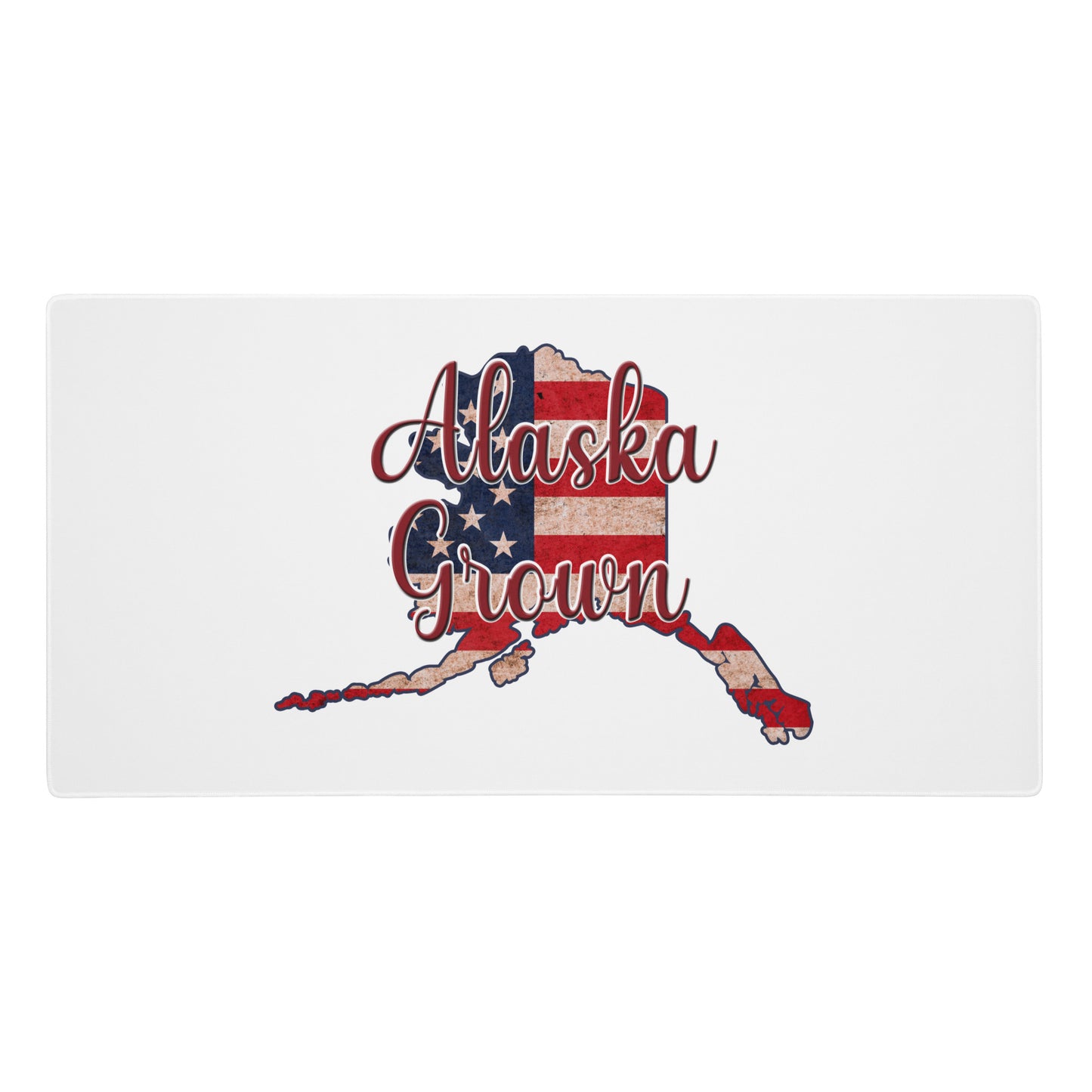 Alaska Grown US Flag Gaming Mouse Pad