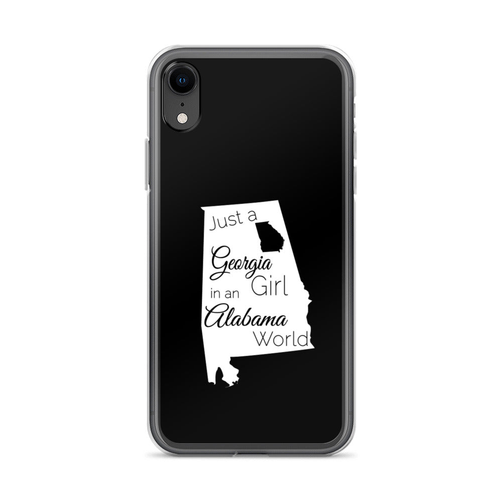 Just a Georgia Girl in an Alabama World iPhone Case