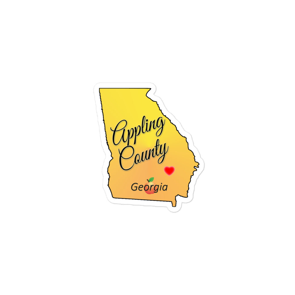Appling County Georgia 3x3 Kiss Cut Sticker