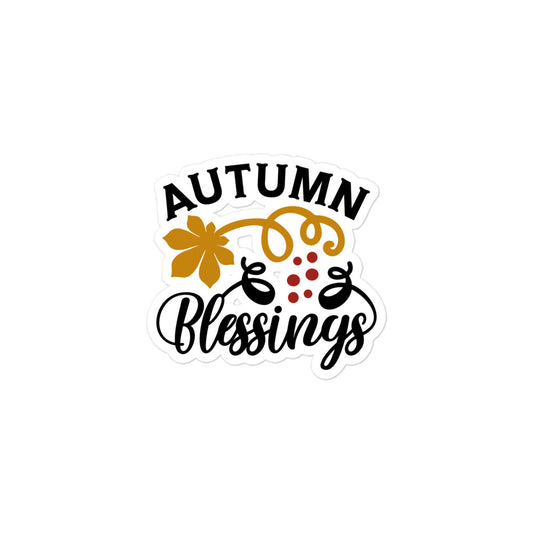 Autumn Blessings Bubble-free stickers