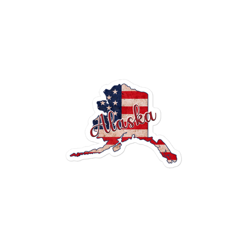 Alaska US Flag Bubble-free Sticker