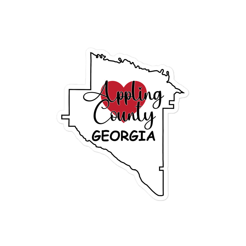 Appling County Georgia 4x4 Decorative Sticker