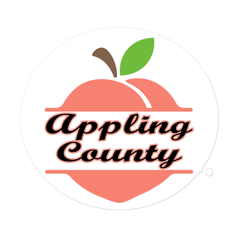 Appling County Georgia Kiss Cut Sticker 5.5 x 5.5