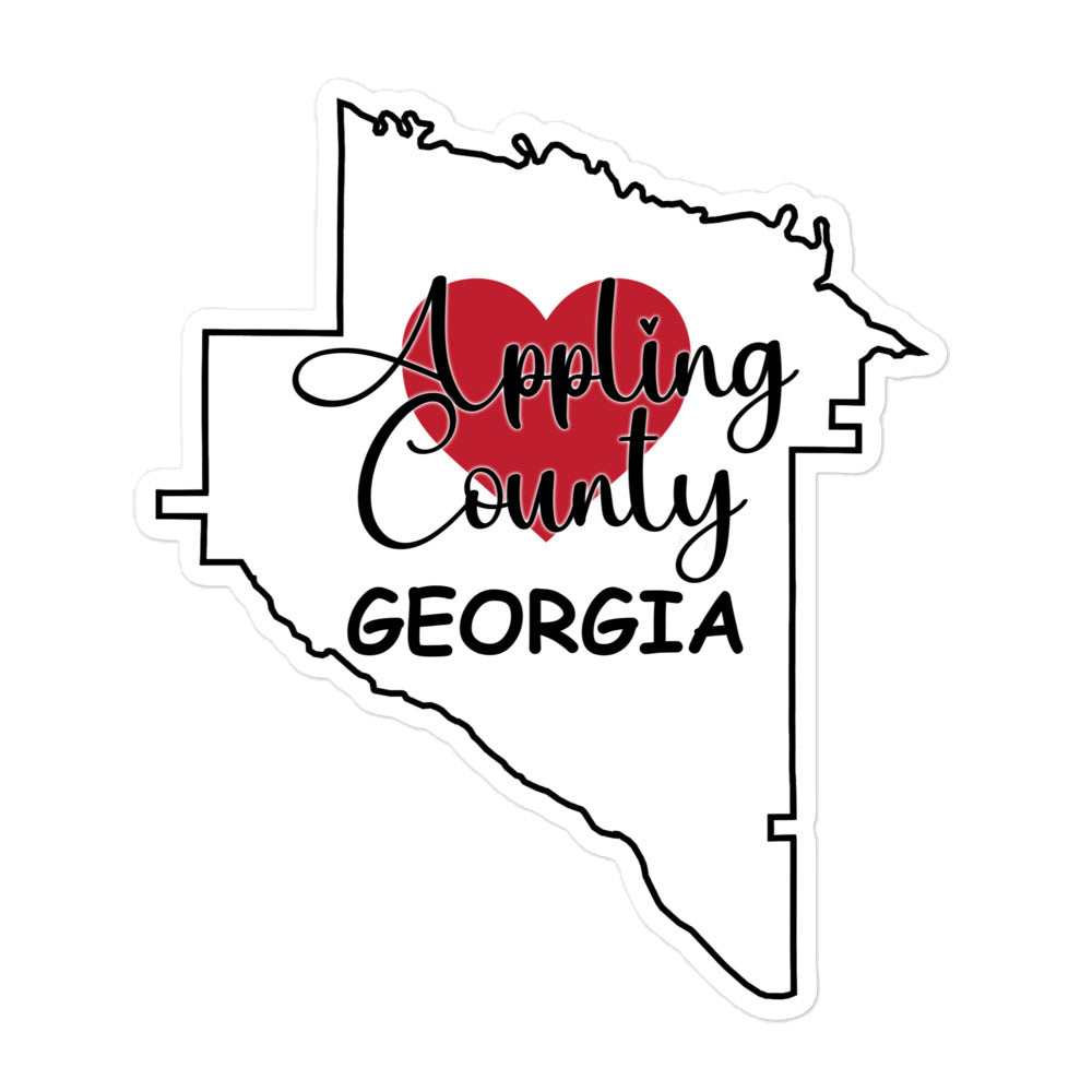 Appling County Georgia 5.5x5.5 Decorative Sticker
