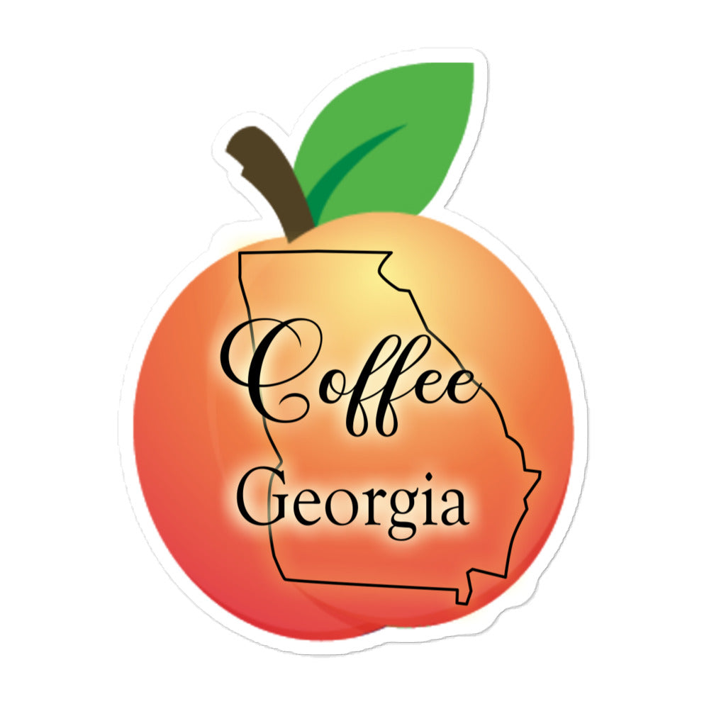 Coffee Georgia Bubble-free stickers