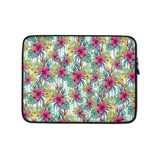 Pink Flower Laptop Sleeve