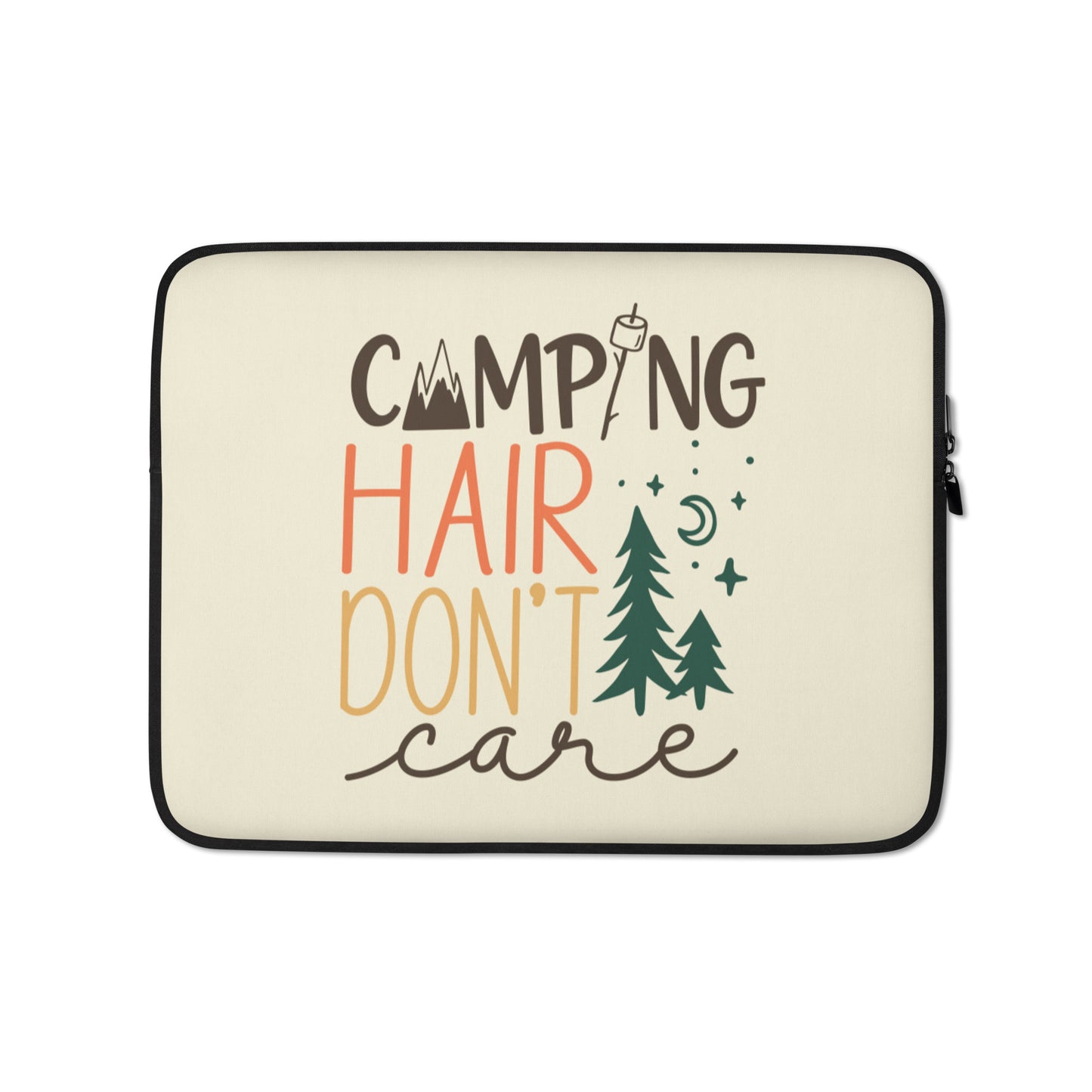 Camping Hair Don't Care Laptop Sleeve