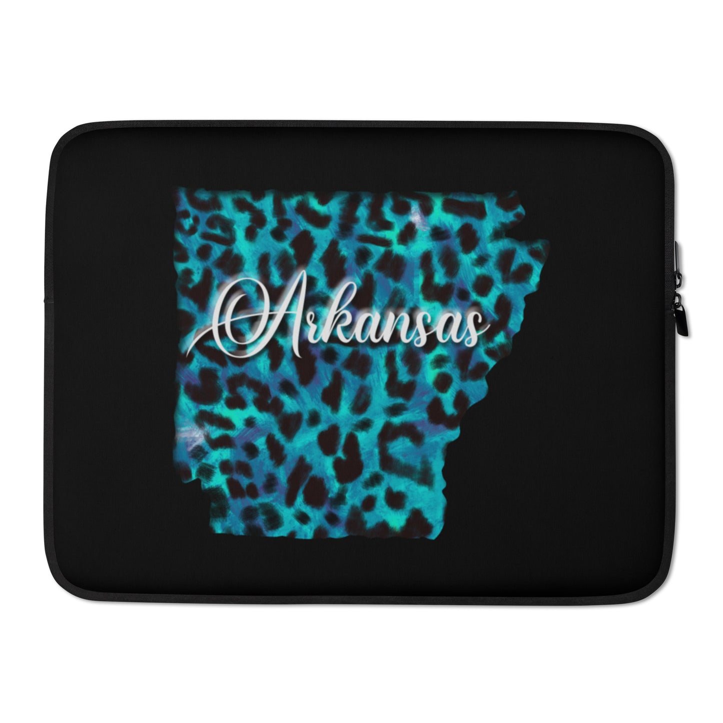 Arkansas Blue Leopard Laptop Sleeve
