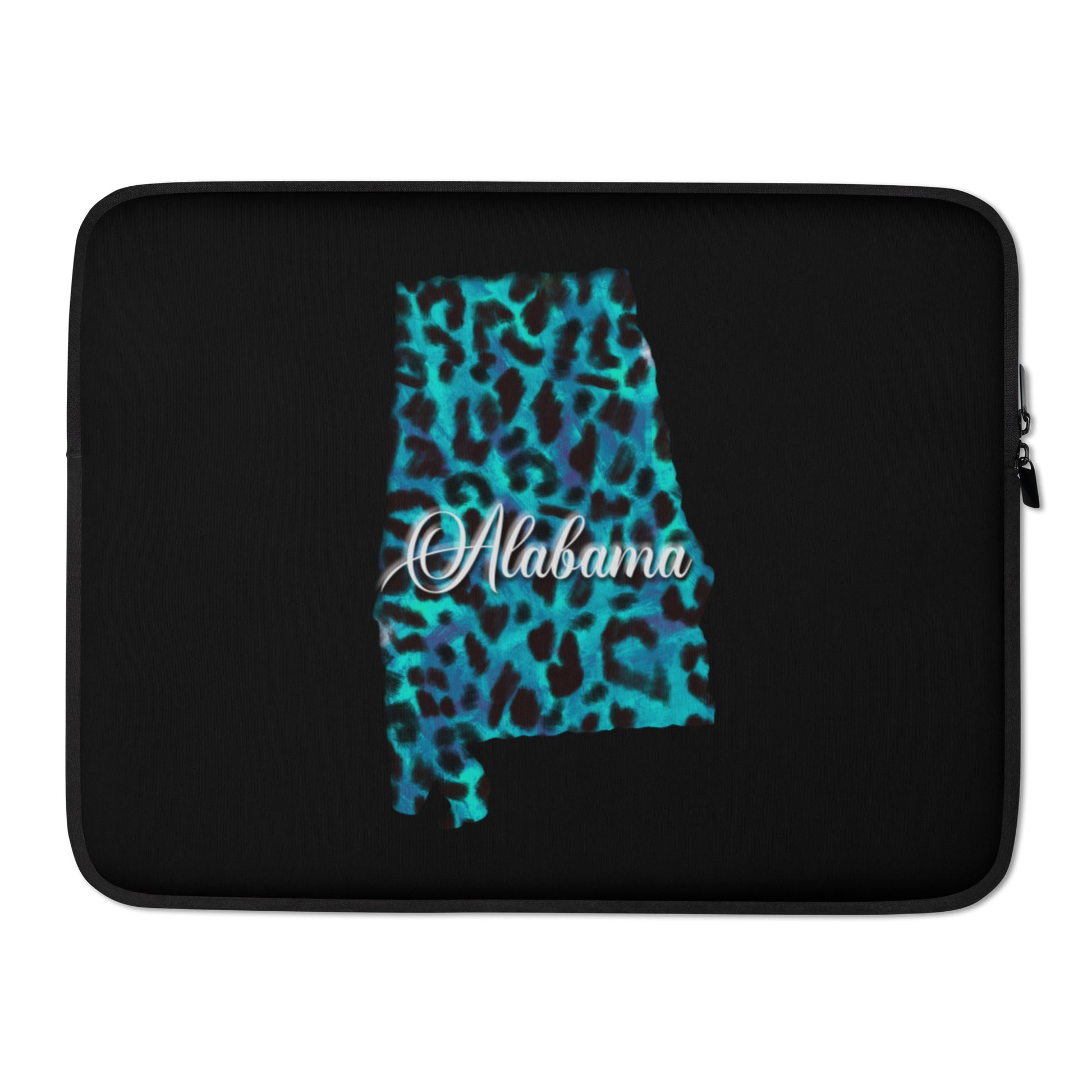 Alabama Blue Leopard Laptop Sleeve