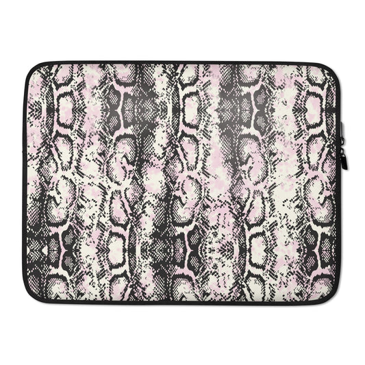 Snakeskin Pink Laptop Sleeve