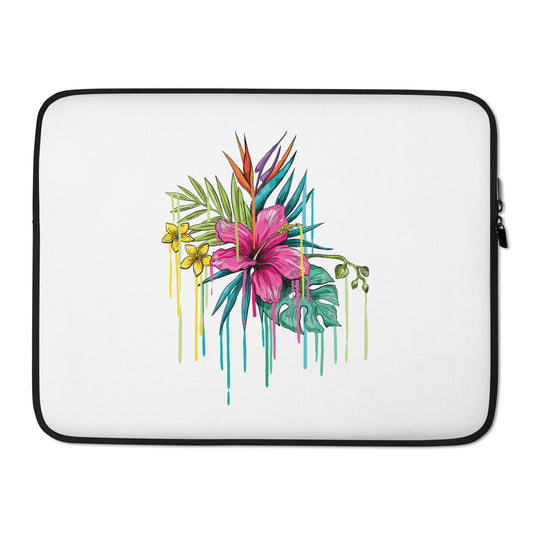 Pink Flower Laptop Sleeve