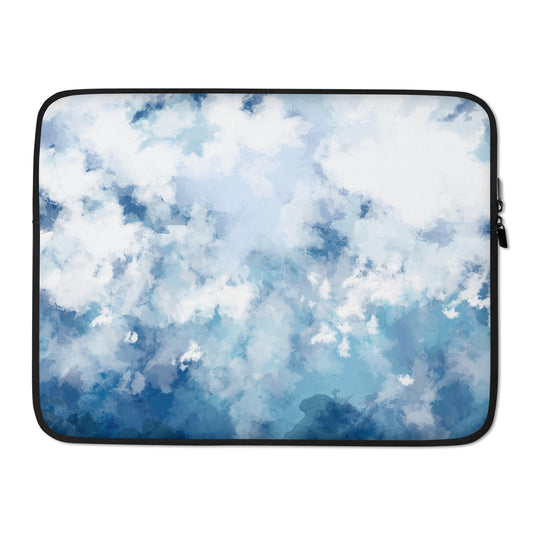 Blue Watercolor Laptop Sleeve