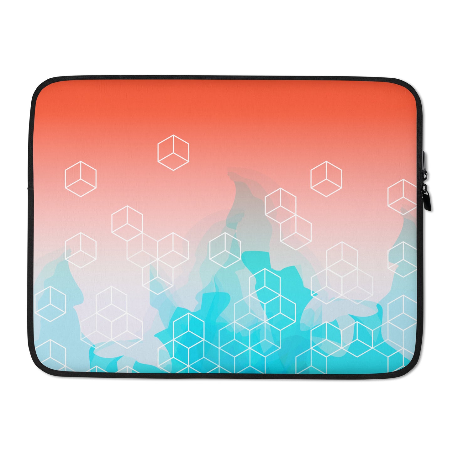 Bright Watercolor Cube Laptop Sleeve