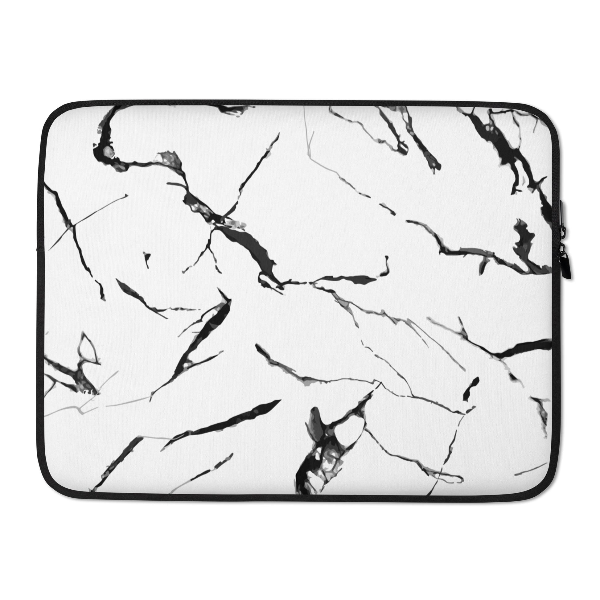 White Marble Laptop Sleeve