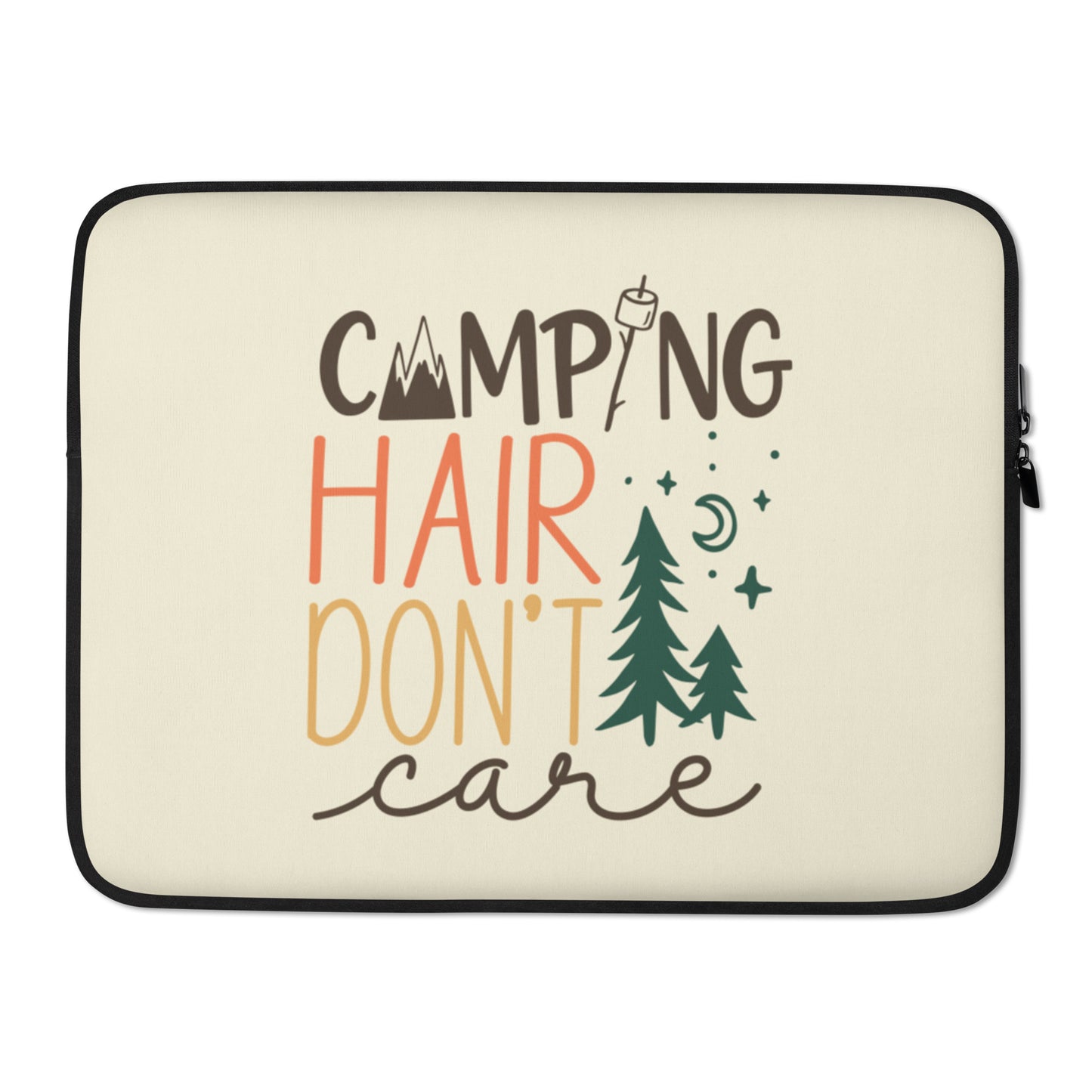Camping Hair Don't Care Laptop Sleeve