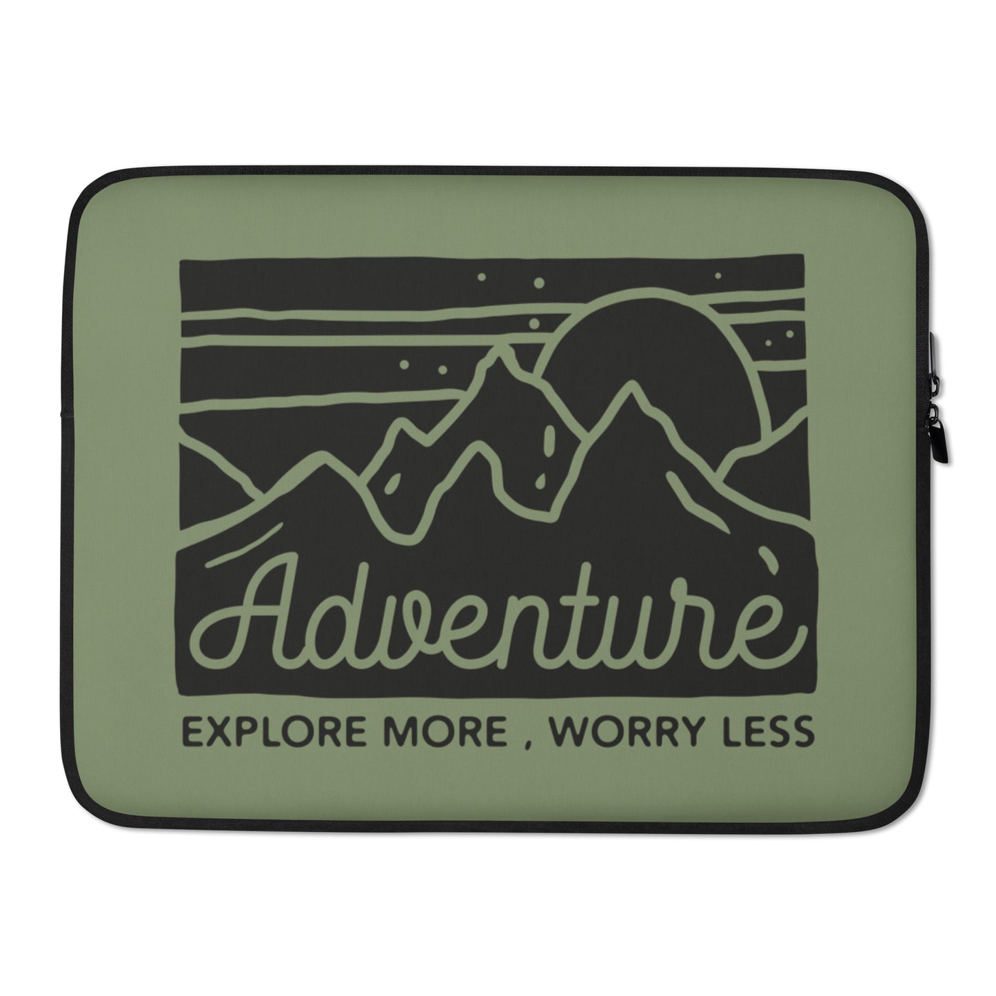 Adventure Explore More Worry Less Laptop Sleeve