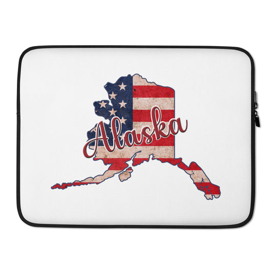 Alaska US Flag Laptop Sleeve
