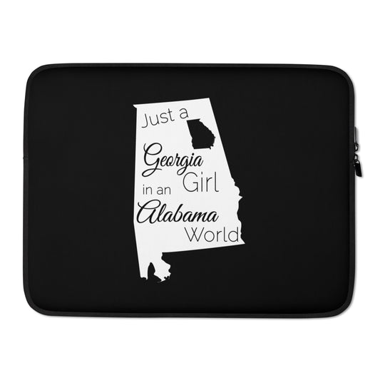 Just a Georgia Girl in an Alabama World Laptop Sleeve