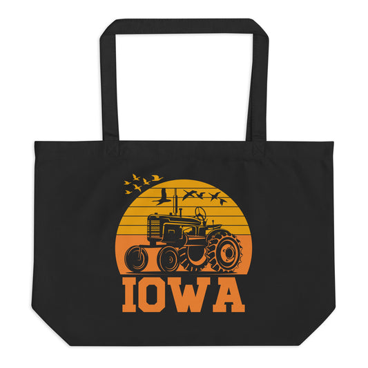 Iowa Large organic tote bag