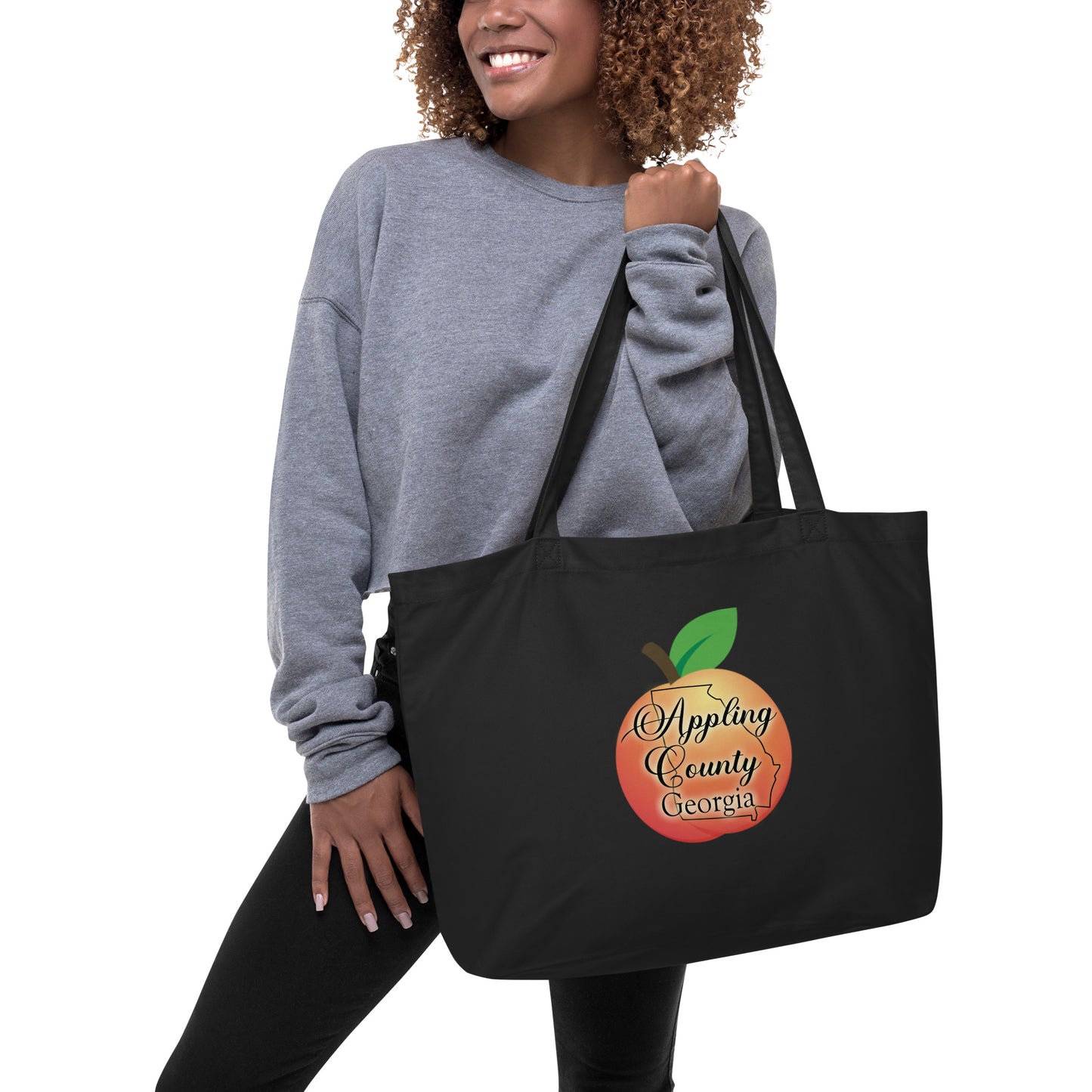 Appling County Georgia Large organic tote bag