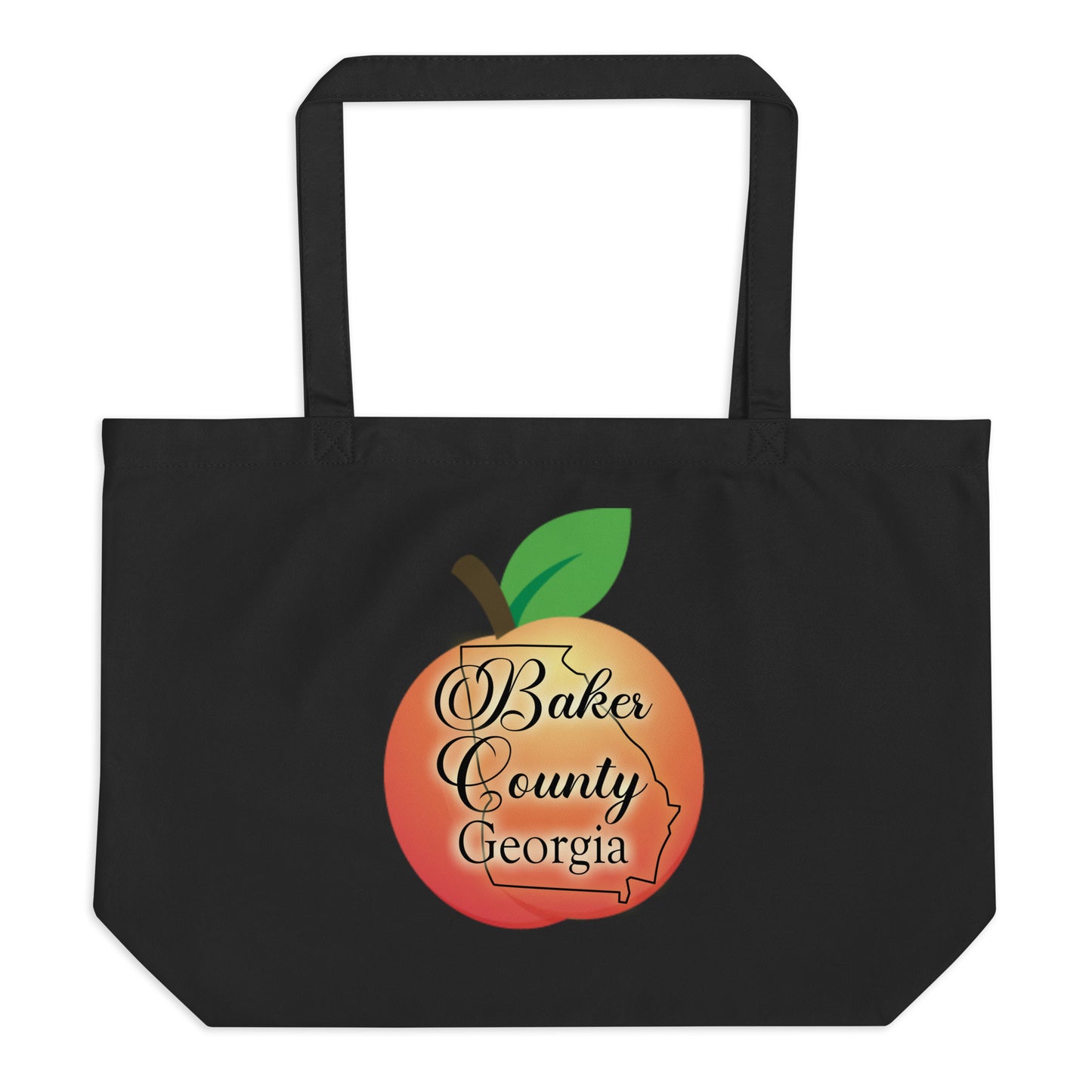 Baker County Georgia Large organic tote bag