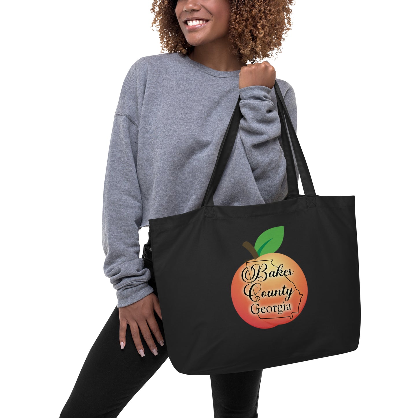 Baker County Georgia Large organic tote bag