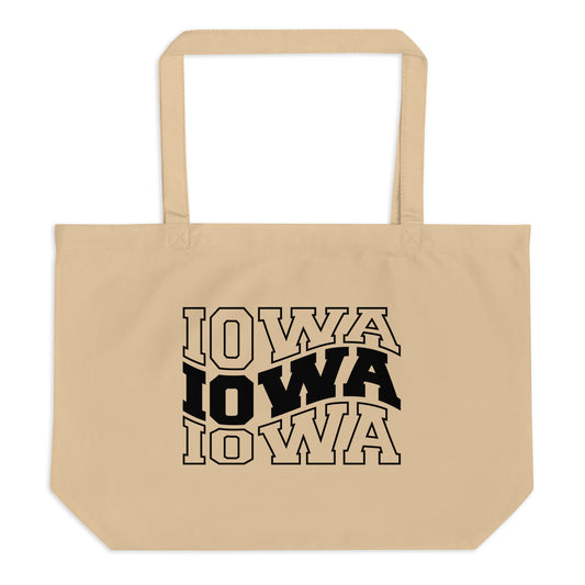 Iowa Large organic tote bag