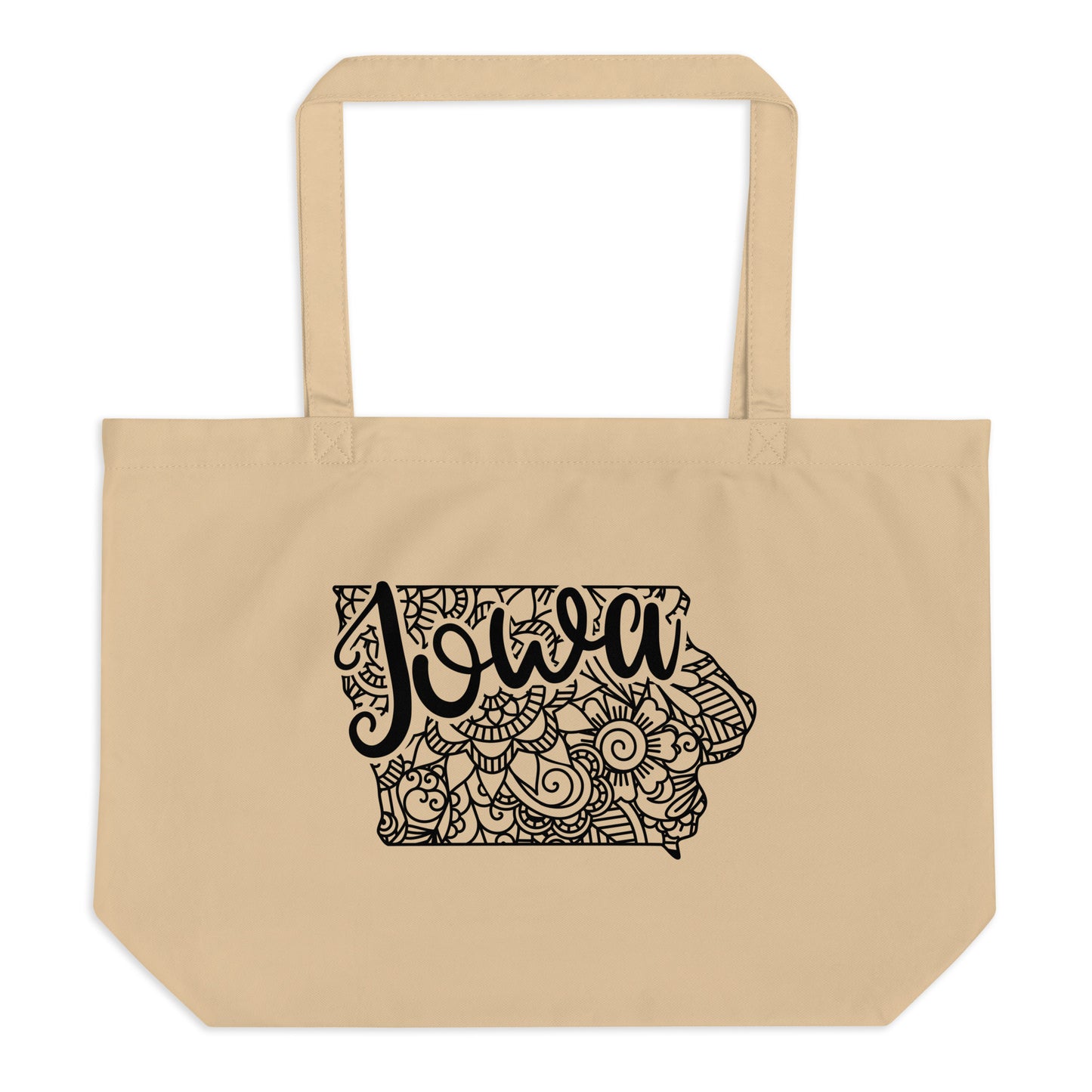 Iowa Large organic tote bag