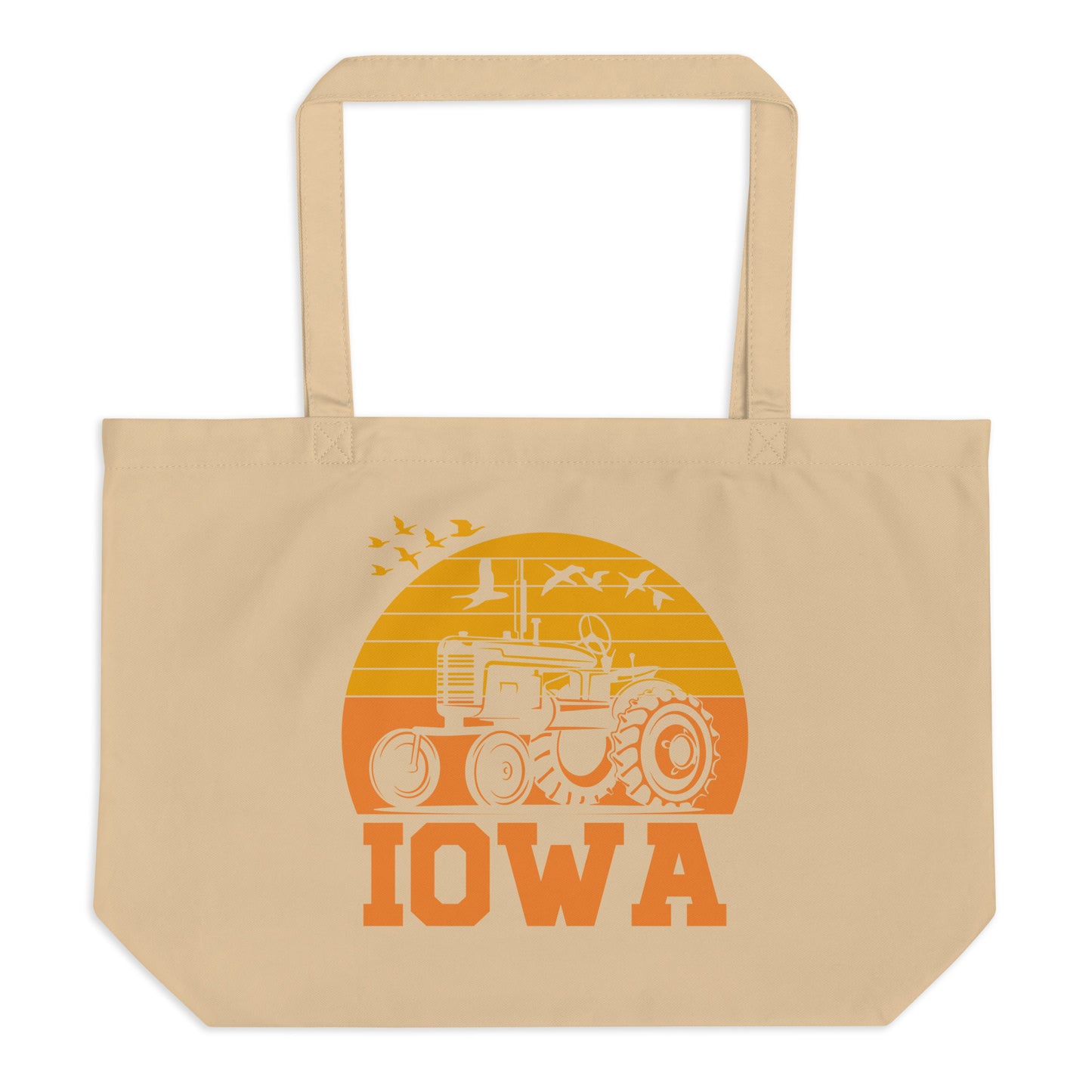 Iowa Large organic tote bag