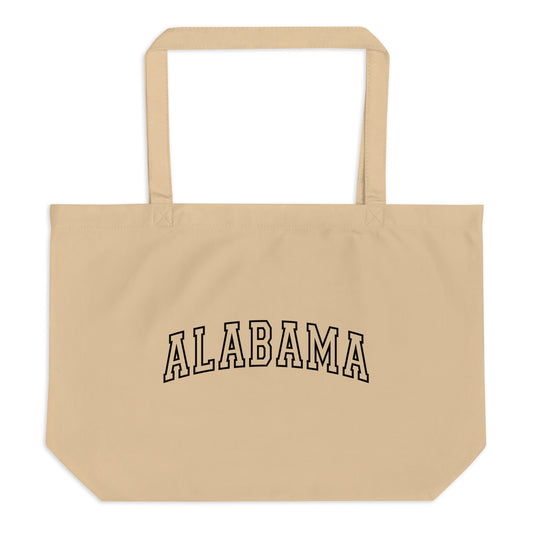 Alabama Varsity Letters Large organic tote bag