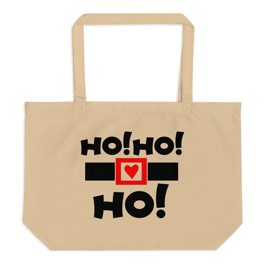 Ho Ho Ho Large organic tote bag