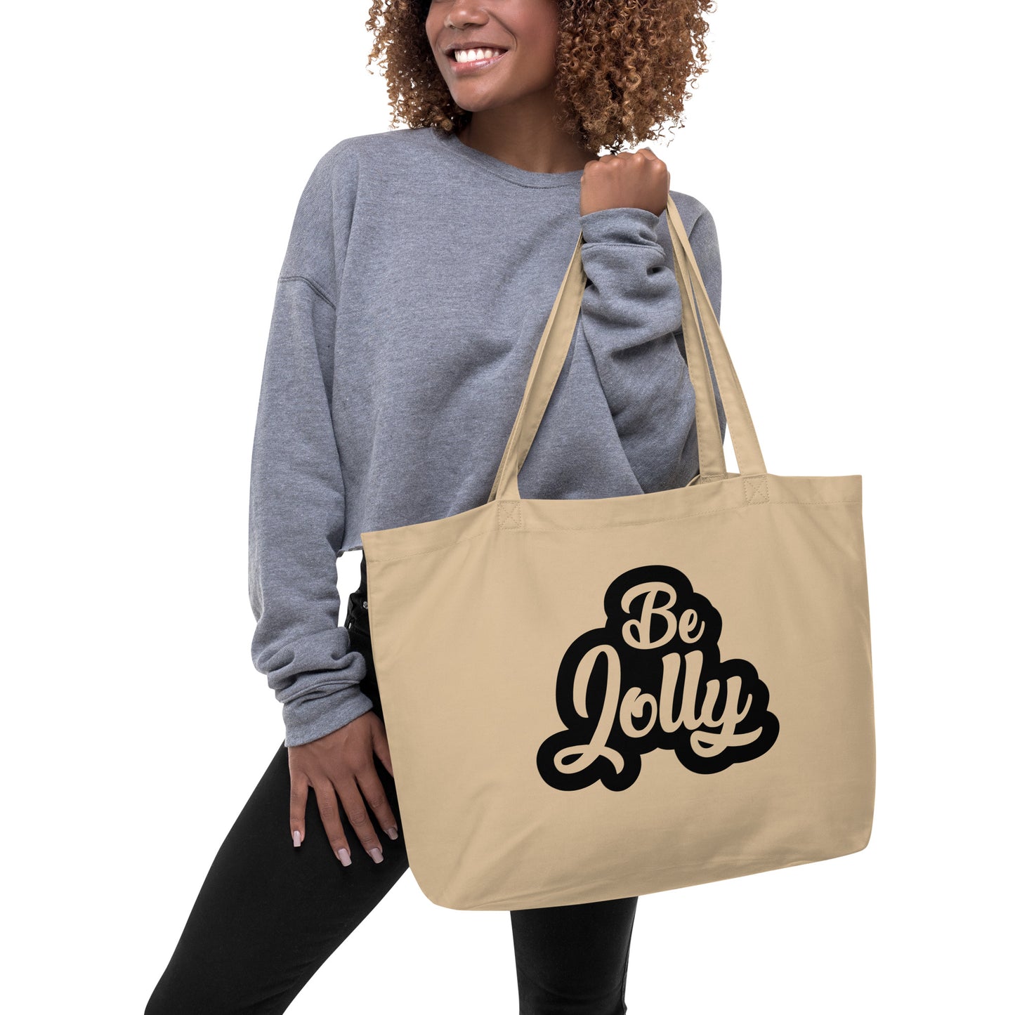 Be Jolly Large organic tote bag