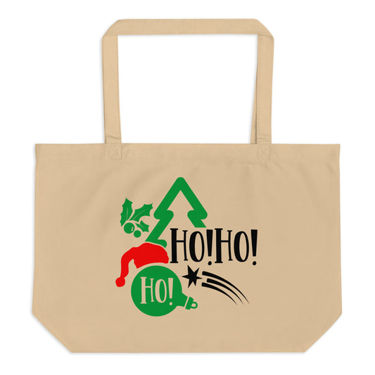 Ho Ho Ho Large organic tote bag