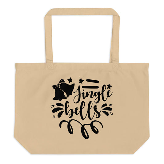 Jingle Bells Large organic tote bag