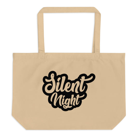 Silent Night Large organic tote bag