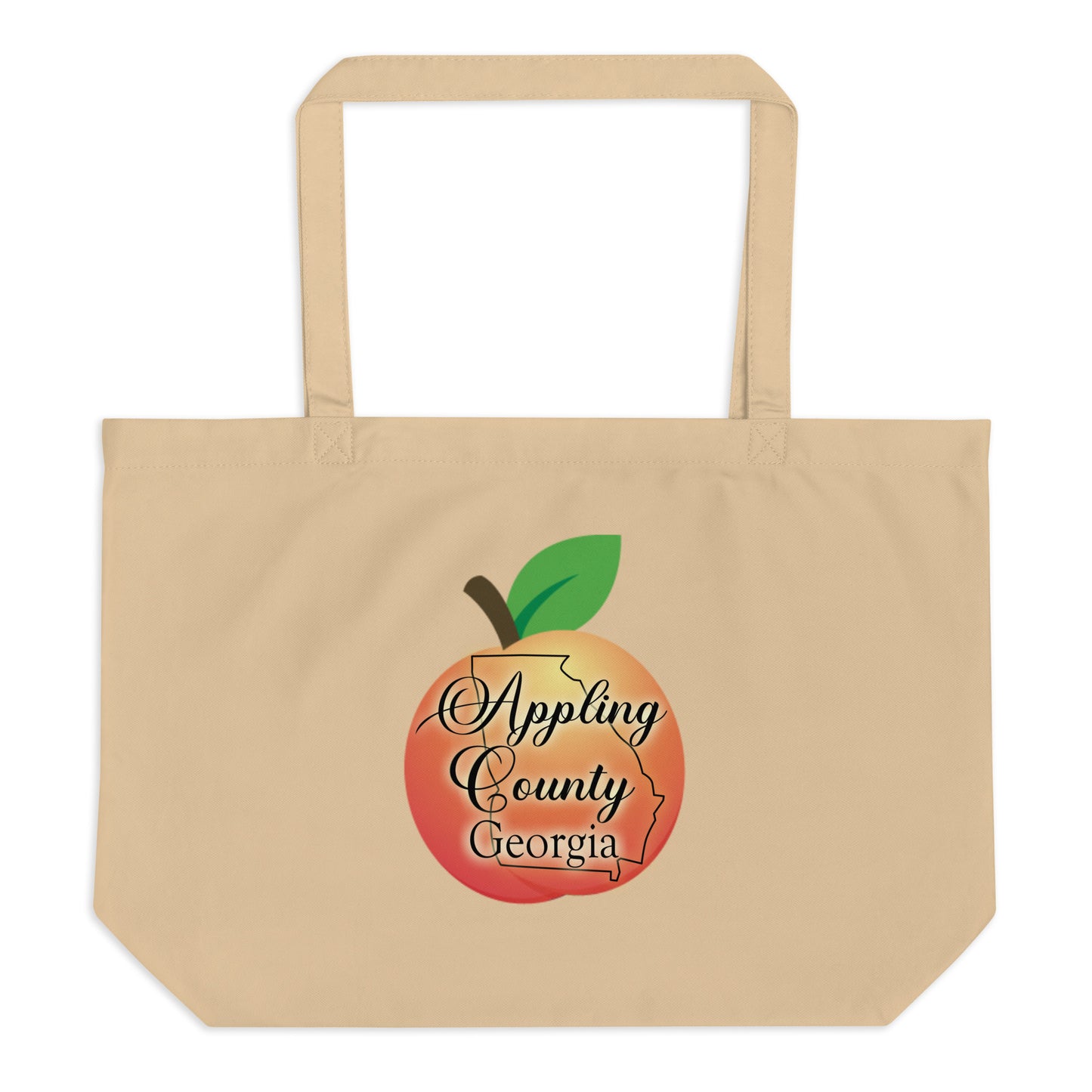 Appling County Georgia Large organic tote bag